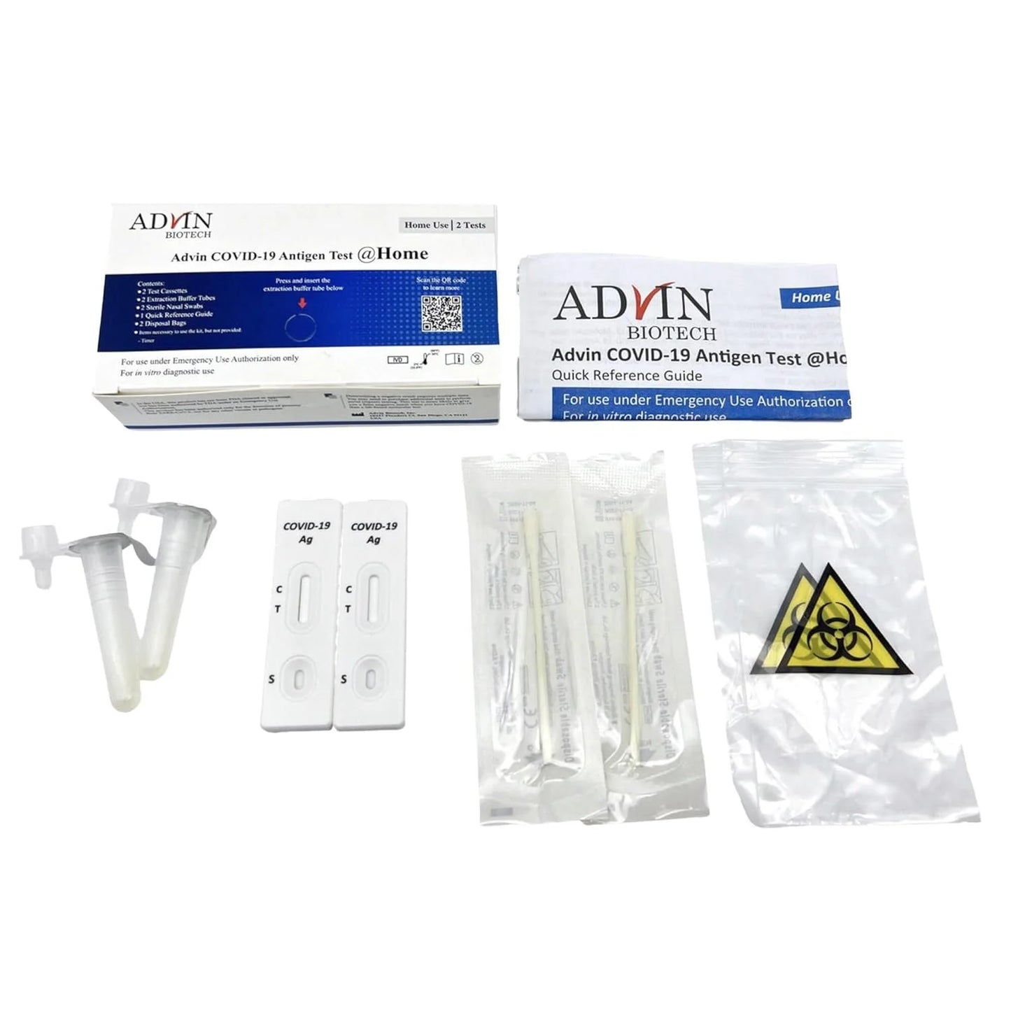 Advin™ COVID-19 Antigen Self-Test, 2 Tests/Box